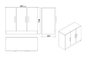 Hanah Home Vo12-Ob Conjunto de Muebles de Oficina Roble y Negro